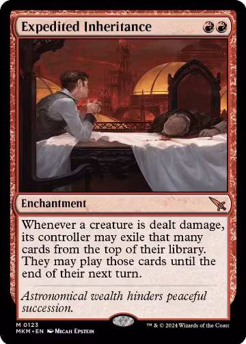 Expedited Inheritance (123), Murders at Karlov Manor — Magic card price