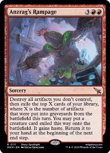 Anzrag's Rampage (111), Murders at Karlov Manor — Magic card price