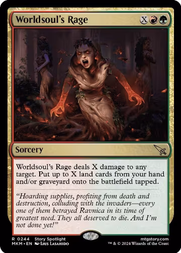 Worldsoul's Rage (244), Murders at Karlov Manor — Magic card price