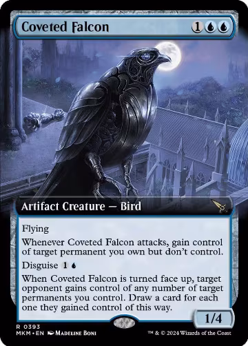 Coveted Falcon (Extended Art) (393), Murders at Karlov Manor — Magic card price