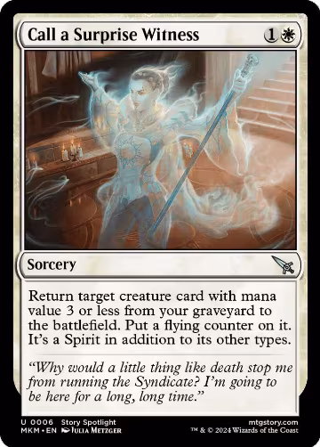 Call a Surprise Witness (6), Murders at Karlov Manor — Magic card price