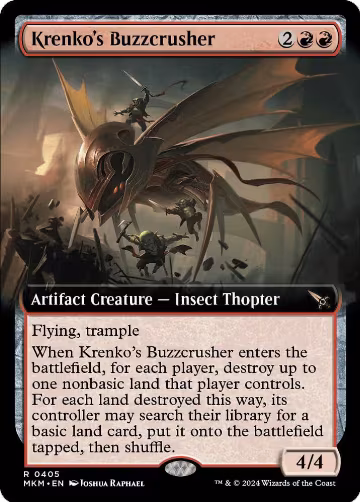 Krenko's Buzzcrusher (Extended Art) (405), Murders at Karlov Manor — Magic card price