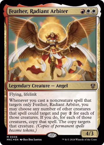 Feather, Radiant Arbiter (6), Commander: Murders at Karlov Manor — Magic card price