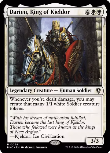 Darien, King of Kjeldor (59), Commander: Murders at Karlov Manor — Magic card price
