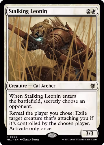 Stalking Leonin (86), Commander: Murders at Karlov Manor — Magic card price