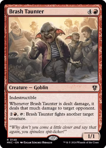 Brash Taunter (148), Commander: Murders at Karlov Manor — Magic card price