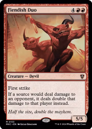 Fiendish Duo (153), Commander: Murders at Karlov Manor — Magic card price
