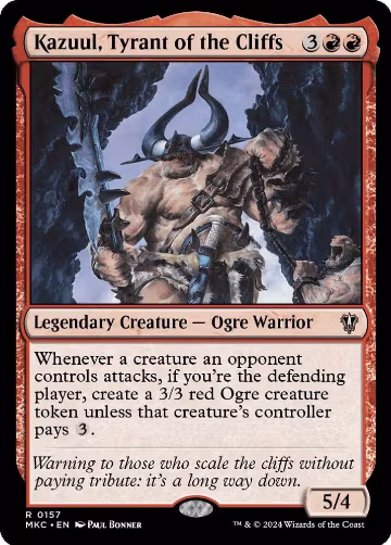Kazuul, Tyrant of the Cliffs (157), Commander: Murders at Karlov Manor — Magic card price