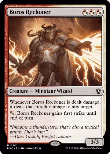 Boros Reckoner (201), Commander: Murders at Karlov Manor — Magic card price