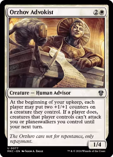 Orzhov Advokist (77), Commander: Murders at Karlov Manor — Magic card price