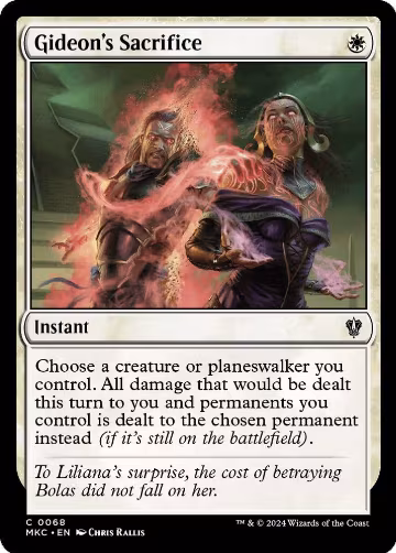 Gideon's Sacrifice (68), Commander: Murders at Karlov Manor — Magic card price