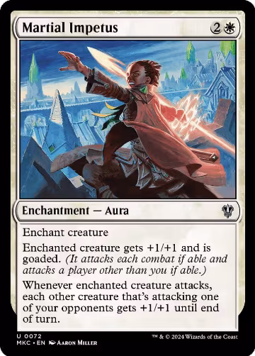 Martial Impetus (72), Commander: Murders at Karlov Manor — Magic card price