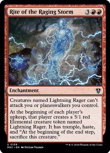 Rite of the Raging Storm (159), Commander: Murders at Karlov Manor — Magic card price
