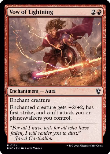 Vow of Lightning (164), Commander: Murders at Karlov Manor — Magic card price