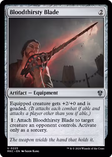 Bloodthirsty Blade (225), Commander: Murders at Karlov Manor — Magic card price
