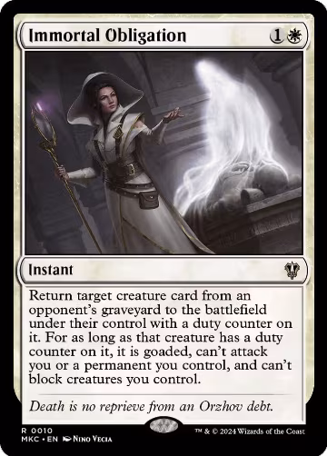 Immortal Obligation (10), Commander: Murders at Karlov Manor — Magic card price