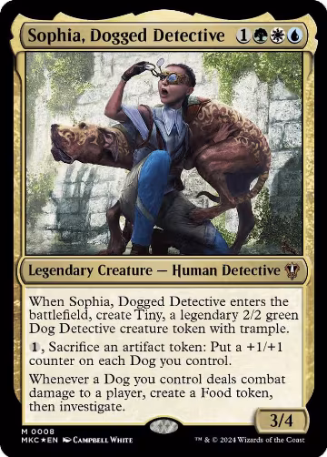 Sophia, Dogged Detective (8), Commander: Murders at Karlov Manor — Magic card price
