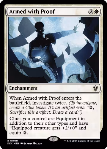 Armed with Proof (9), Commander: Murders at Karlov Manor — Magic card price