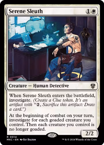 Serene Sleuth (14), Commander: Murders at Karlov Manor — Magic card price