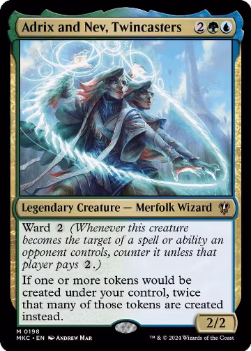 Adrix and Nev, Twincasters (198), Commander: Murders at Karlov Manor — Magic card price