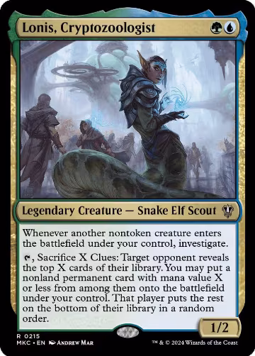 Lonis, Cryptozoologist (215), Commander: Murders at Karlov Manor — Magic card price