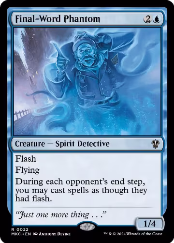 Final-Word Phantom (22), Commander: Murders at Karlov Manor — Magic card price