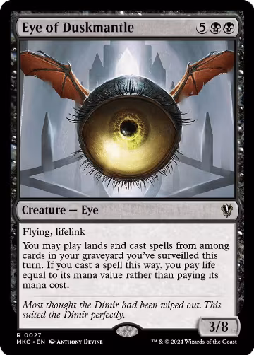 Eye of Duskmantle (27), Commander: Murders at Karlov Manor — Magic card price