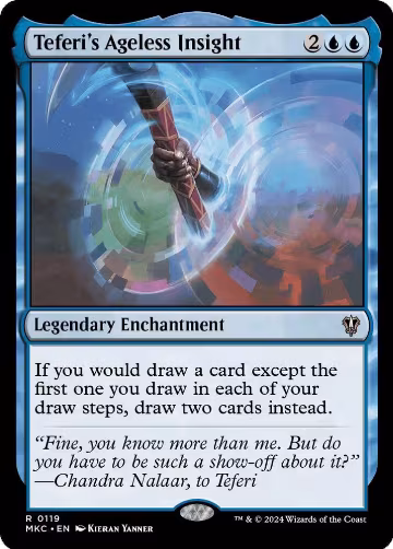 Teferi's Ageless Insight (119), Commander: Murders at Karlov Manor — Magic card price