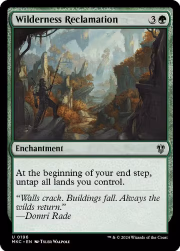 Wilderness Reclamation (196), Commander: Murders at Karlov Manor — Magic card price