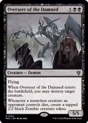 Overseer of the Damned (132), Commander: Murders at Karlov Manor — Magic card price