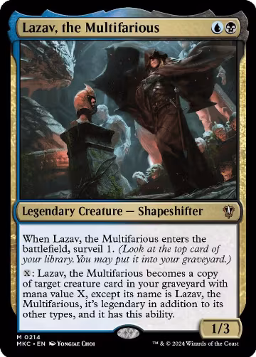 Lazav, the Multifarious (214), Commander: Murders at Karlov Manor — Magic card price