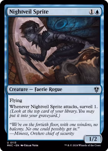 Nightveil Sprite (113), Commander: Murders at Karlov Manor — Magic card price