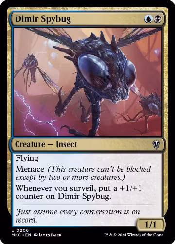 Dimir Spybug (206), Commander: Murders at Karlov Manor — Magic card price