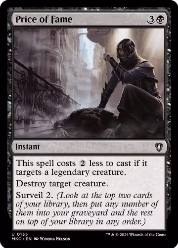 Price of Fame (135), Commander: Murders at Karlov Manor — Magic card price