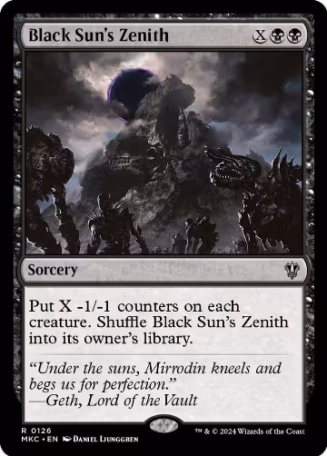 Black Sun's Zenith (126), Commander: Murders at Karlov Manor — Magic card price