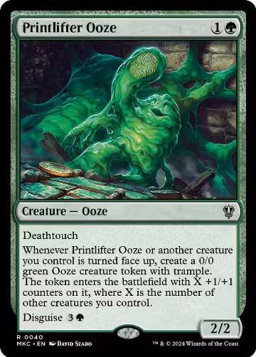Printlifter Ooze (40), Commander: Murders at Karlov Manor — Magic card price