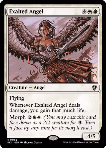 Exalted Angel (63), Commander: Murders at Karlov Manor — Magic card price