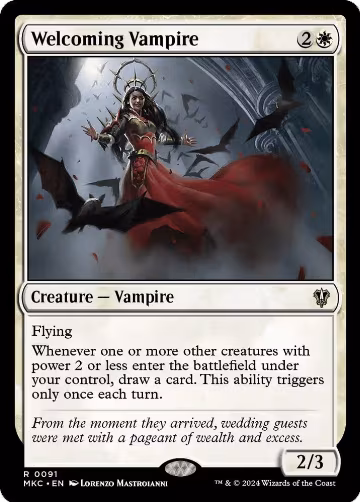 Welcoming Vampire (91), Commander: Murders at Karlov Manor — Magic card price