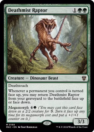 Deathmist Raptor (168), Commander: Murders at Karlov Manor — Magic card price