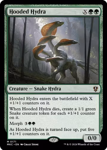 Hooded Hydra (171), Commander: Murders at Karlov Manor — Magic card price