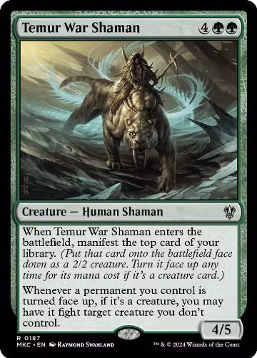 Temur War Shaman (187), Commander: Murders at Karlov Manor — Magic card price