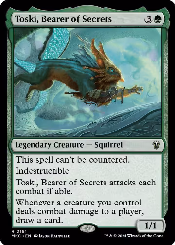 Toski, Bearer of Secrets (191), Commander: Murders at Karlov Manor — Magic card price
