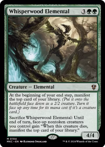 Whisperwood Elemental (194), Commander: Murders at Karlov Manor — Magic card price