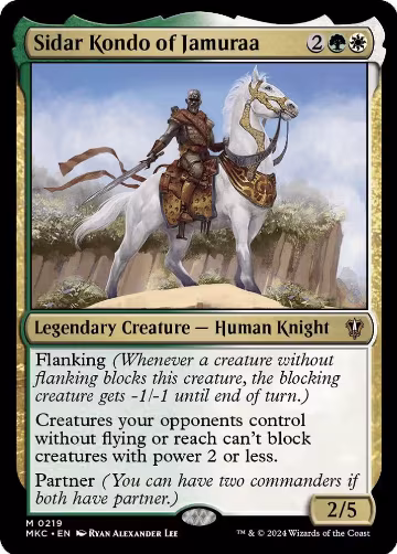 Sidar Kondo of Jamuraa (219), Commander: Murders at Karlov Manor — Magic card price