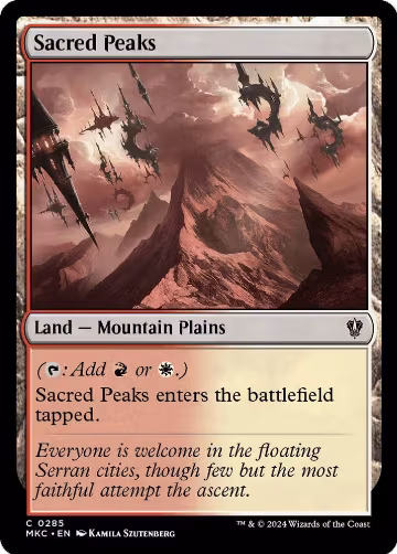 Sacred Peaks (285), Commander: Murders at Karlov Manor — Magic card price