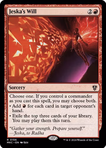 Jeska's Will (156), Commander: Murders at Karlov Manor — Magic card price