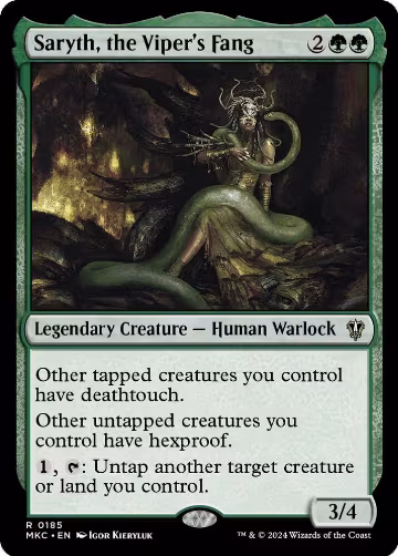 Saryth, the Viper's Fang (185), Commander: Murders at Karlov Manor — Magic card price