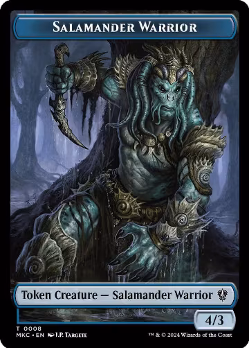Salamander Warrior // Zombie Double-Sided Token (8 // 11), Commander: Murders at Karlov Manor — Magic card price