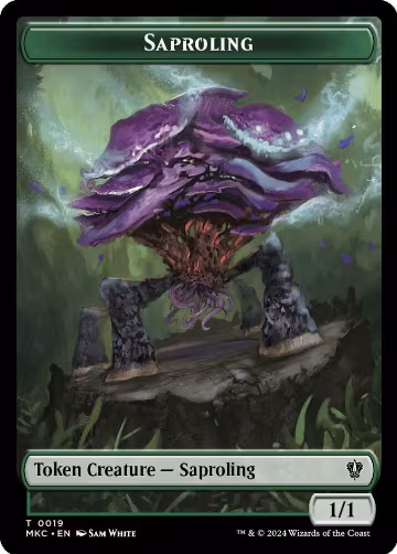 Saproling // Morph Double-Sided Token (19 // 30), Commander: Murders at Karlov Manor — Magic card price