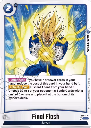 Final Flash (FS02-16), Starter Deck 2: Vegeta — DB Fusion card price
